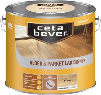 Cetabever Vloer en Parket Lak Binnen Transparant Zijdeglans - Blank
