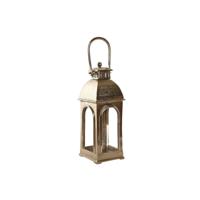 Lantaarn Home ESPRIT Gouden Aluminium Kristal Vintage 17 x 17 x 59 cm - thumbnail
