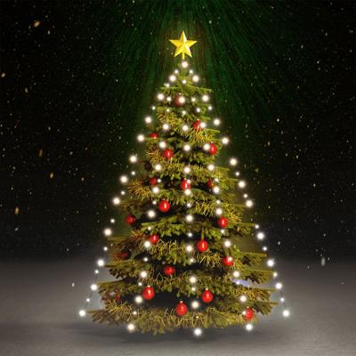 VidaXL Kerstboomverlichting met 150 led's koudwit net 150 cm