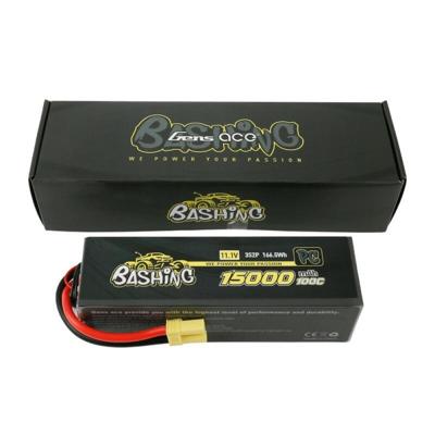 GensAce Bashing Car Lipo 100c 11,1V volt 15000mah met EC5 Stekker GensAce Bashing Car Lipo 100c 11,1V volt 15000mah met EC5 Stekker