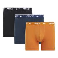 Nike Everyday Cotton Boxershort Brief 3-Pack Oranje Donkerblauw Zwart - thumbnail