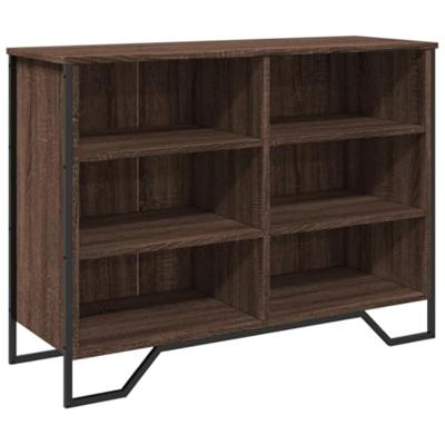 Dressoir 101x35,5x74,5 cm bewerkt hout bruin eikenkleur