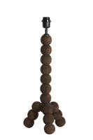 Light & Living Tafellamp 'Veglio' Mangohout, kleur Donkerbruin (excl. kap) - thumbnail