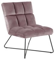 Bendt Fauteuil 'Kristian' Velvet, kleur Roze - thumbnail