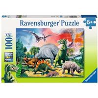 Ravensburger dinosaurus puzzel xxl, 100st - thumbnail