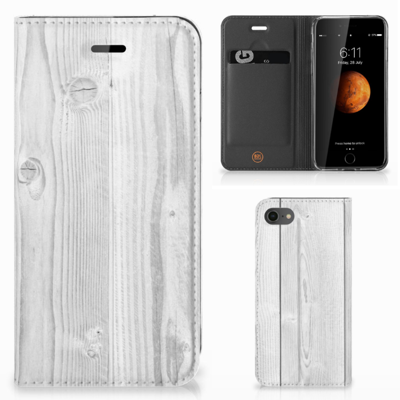 iPhone 7 | 8 | SE (2020) | SE (2022) Book | Wallet Case | White Wood