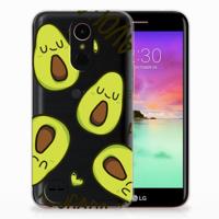 LG K10 2017 Telefoonhoesje met Naam Avocado Singing - thumbnail