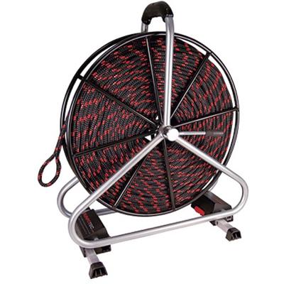 Trektouw polyester Ø8 mm 120 m met haspel Runpotec