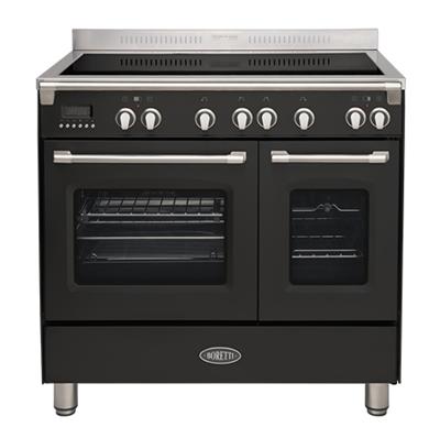 Boretti CFBI902ZW fornuis Vrijstaand fornuis Zone van inductiekookplaat Zwart B