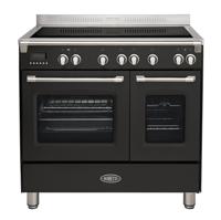 Boretti CFBI902ZW fornuis Vrijstaand fornuis Zone van inductiekookplaat Zwart B - thumbnail