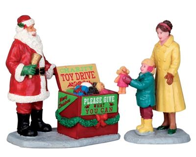 Kerstfiguur A season of giving set of 2 LEMAX - Lemax