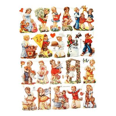 Creativ Company Vintage plaatjes nostalgische kinderen, 2 vellen