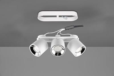 Trio PlafondlampGuayana 3-lichts wit - 651000331