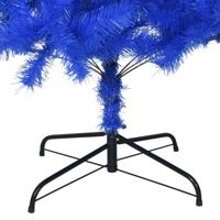 VidaXL Kunstkerstboom met standaard 210 cm pvc blauw - thumbnail