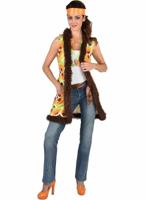 Hippie vest lang circle green - thumbnail