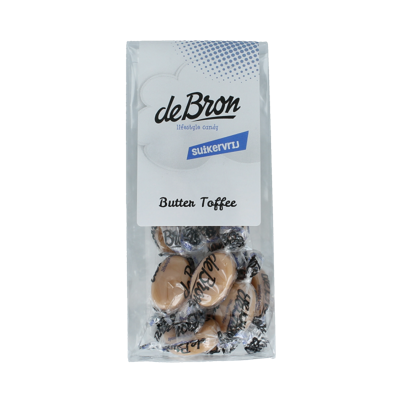 De Bron Buttertoffee suikervrij 65 Gram