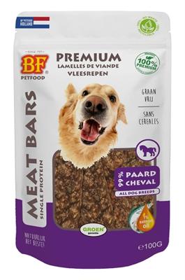 BIOFOOD MEAT BARS PAARD 100 GR BIOFOOD MEAT BARS PAARD 100 GR