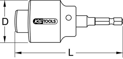 KS Tools 1162037 Frees voor kraanverlenging