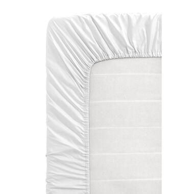 Hoeslaken Percale katoen - wit - 90x200 cm
