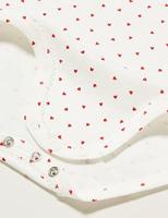 3 rompertjes met schouderbandjes PETIT BATEAU wit - thumbnail
