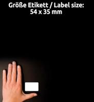 Avery Zweckform 3337 universele etiketten ft 54 x 35 mm (b x h), 224 etiketten, wit - thumbnail
