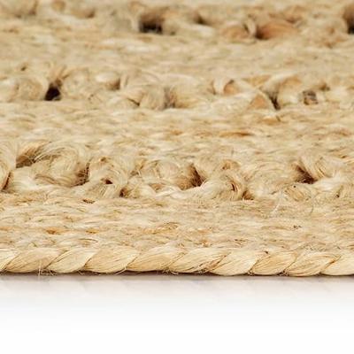Vloerkleed handgemaakt 150 cm gevlochten jute - thumbnail