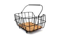 Racktime fietsmand, achterop "bask-it breeze" rear basket bask-it breeze alu/bamboo - thumbnail