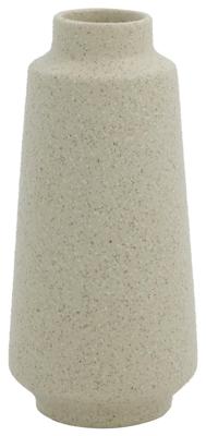 HEMA Vaas Ø3.5x15 Structuur Aardewerk Wit