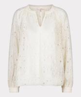 Esqualo Blouse Embroidery | Ecru - thumbnail