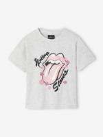 T-shirt meisje The Rolling Stones® gemêleerd grijs - thumbnail