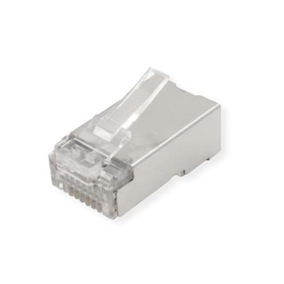 ROLINE Modulaire plug afgeschermd Cat.6A (Class EA), voor massief/gevlochten draad, 10 st.