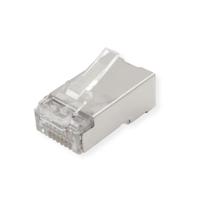 ROLINE Modulaire plug afgeschermd Cat.6A (Class EA), voor massief/gevlochten draad, 10 st. - thumbnail