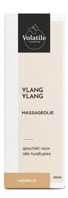 Massageolie ylang ylang glas met pomp 100 Milliliter