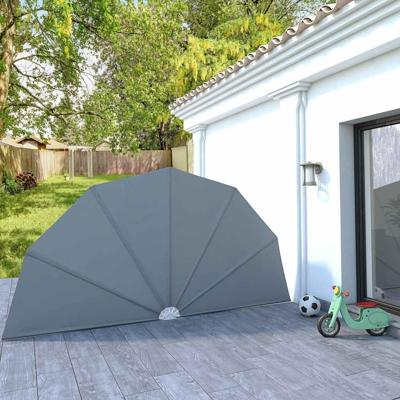 VidaXL Terrasscherm inklapbaar 200 cm grijs VidaXL Terrasscherm inklapbaar 200 cm grijs