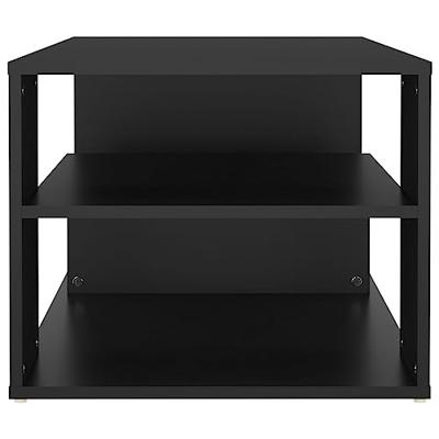 Salontafel 100x50x40 cm bewerkt hout zwart