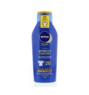 NIVEA SUN protect & hydrate zonnemelk spf20 - 400 ml