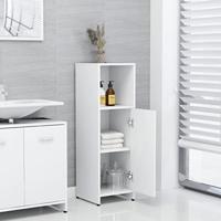 VidaXL Badkamerkast 30x30x95 cm bewerkt hout wit - thumbnail