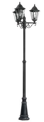 Eglo Klassieke buitenlantaarnNavedo 3-lichts zwart zilver - 93465