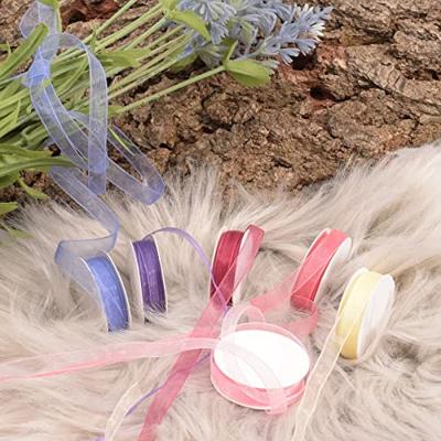 Vaessen Creative • organzalint 6 kleuren 6mmx2m baby roze