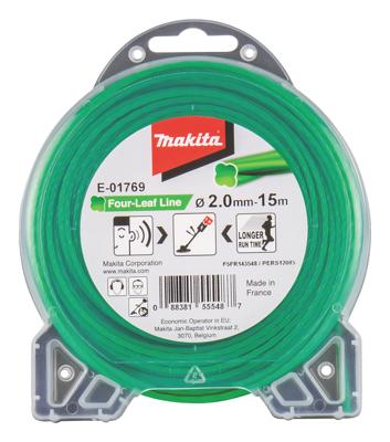 Makita Accessoires Maaidraad 2x15mtr grn - E-01769 - E-01769