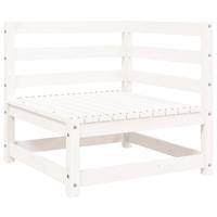 6-delige Loungeset massief grenenhout wit - thumbnail