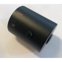 Thermostaatknop Wiesbaden Caral Voor Regendoucheset Opbouw Mat Zwart - thumbnail