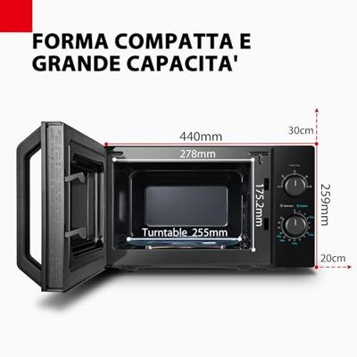 Exquisit MW2-MM20PF(BK) Magnetron Zwart - thumbnail