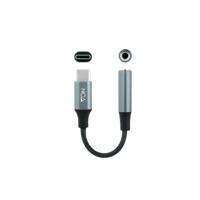 Adapter USB-C naar Jack 3.5 mm NANOCABLE 10.24.1204 11 cm Grijs - thumbnail