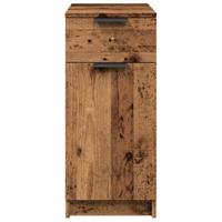 Bureau 33x50x75 cm bewerkt hout oud houtkleurig - thumbnail