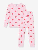 Kinderpyjama met hartjes PETIT BATEAU rozen - thumbnail
