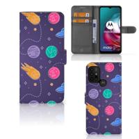 Motorola Moto G10 | G20 | G30 | Wallet Case | met Pasjes | Space - thumbnail