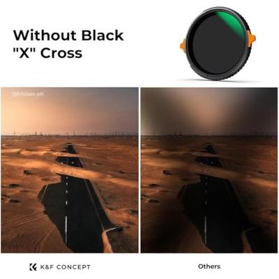 K&F Concept ND4-64 + CPL 2-in-1 filter Nano X 62 mm met variabele ND en polarisatiefilter