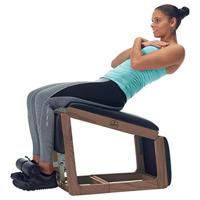 NOHrD TriaTrainer halterbank walnoothout Kunstleer - thumbnail