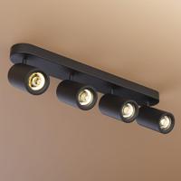 Madona - LED Plafondlamp - 4 spots - Excl. GU10 Fitting - Kantelbaar & Draaibaar - Rechthoekig - Aluminium - thumbnail